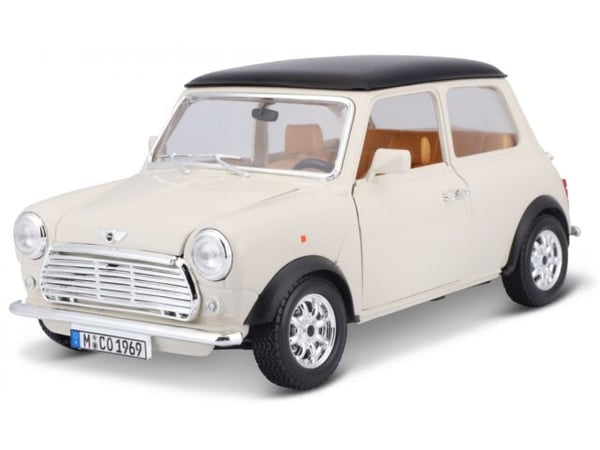 BBURAGO Mini Cooper 1969 1:18 Bybil model Formonterede