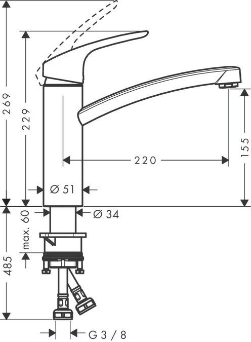 Hansgrohe Focus Krom