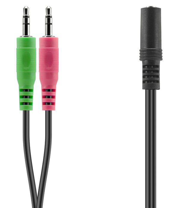 Miniatyrbillede 1 af 3: SPEEDLINK SL-170305-BK lydkabel 2 x 3.5mm 3.5mm Sort