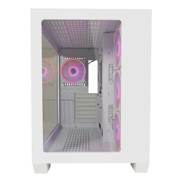 Miniatyrbild 1 av 12: LC-Power Gaming 807W Midi Tower Vit