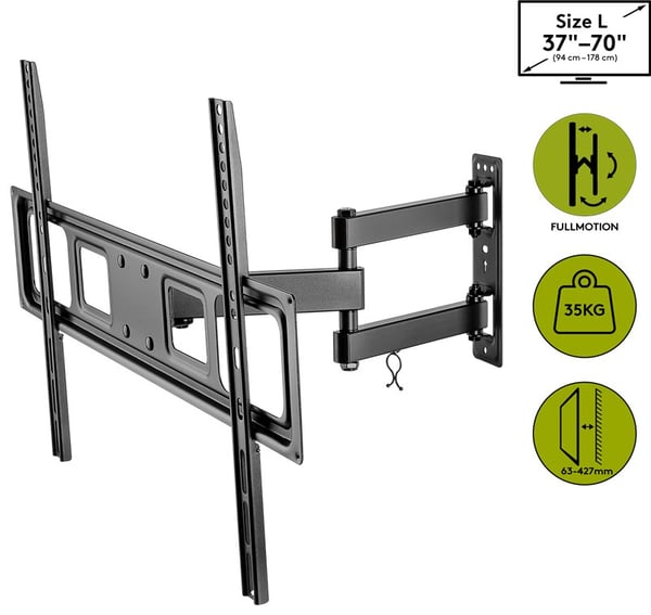Goobay 49745 TV-kiinnike 177,8 cm (70") Musta