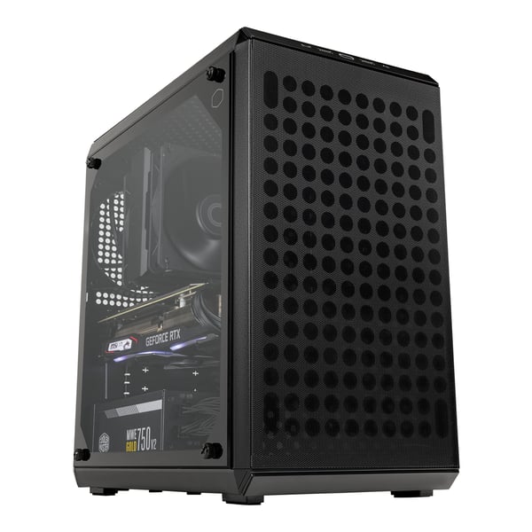 Cooler Master Q300L V2 Mini Tower Svart, Transparent