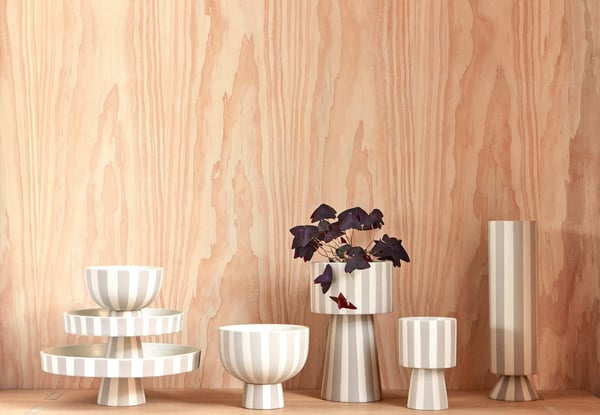 OYOY L300682 dekorativ skål Beige Stentøj
