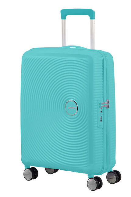 Miniatyrbild 1 av 7: American Tourister Sounbox Spinner Expandable (4 wheels) 55cm Vagn Hårt skal Blå 35,5 l Polypropylen (PP)
