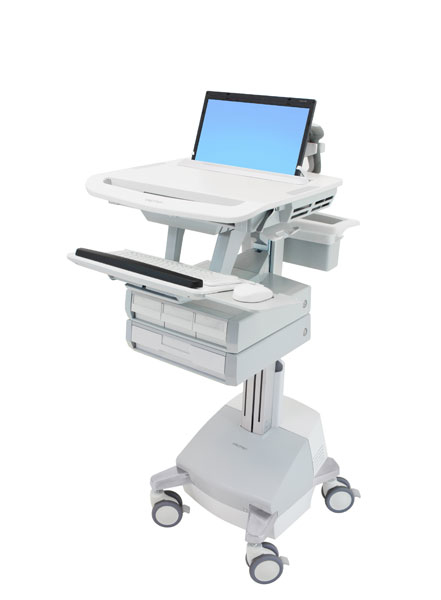 Ergotron StyleView Aluminium, Grå, Hvid Laptop Multimedie kurv
