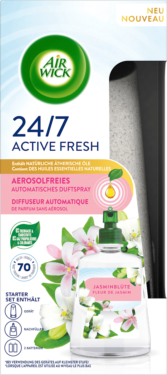 Miniatyrbillede 1 af 4: Air Wick Active Fresh Jasmin Starterset luftpleje Indendørs Spray 228 ml