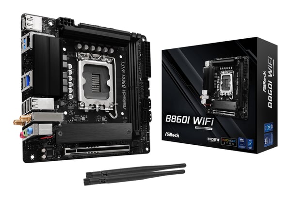 Pikkukuva 1 / 6: Asrock B860I WiFi Intel B860 LGA 1851 (Socket V1) Mini ITX