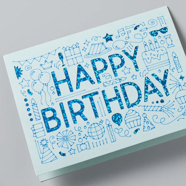 Miniatyrbillede 3 af 3: Cricut Cut-Away Cards Pastel S40 kort sæt tulipanblå, pudder (2009484)