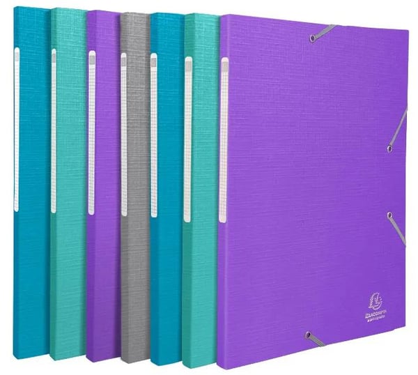 Exacompta Teksto Pap Blå, Grøn, Grå, Violet A4