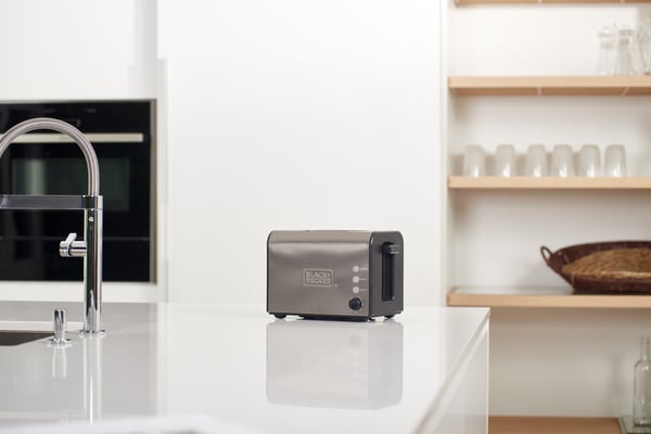 Black & Decker BXTO900E brödrostar 7 2 skivor 900 W Svart, Rostfritt stål