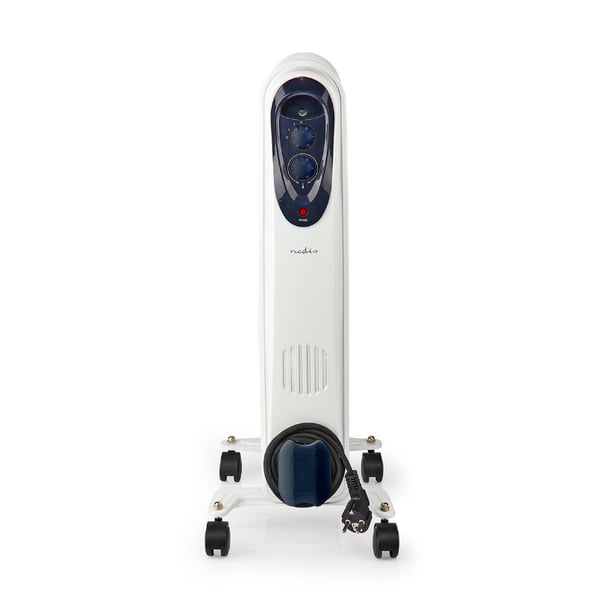 Nedis HTOI30WT7 varmeapparat Indendørs Hvid 1500 W Olie elektrisk områdevarmer