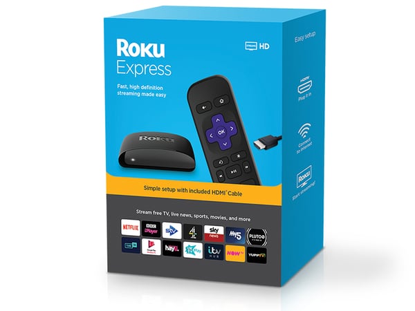 Miniatyrbild 3 av 3: Roku Express Svart Full HD 1920 x 1080 pixlar Wi-Fi