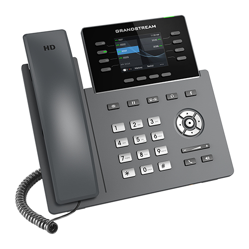 Miniatyrbild 2 av 5: Grandstream Networks GRP2624 IP-telefoner Svart 8 linjer TFT Wi-Fi