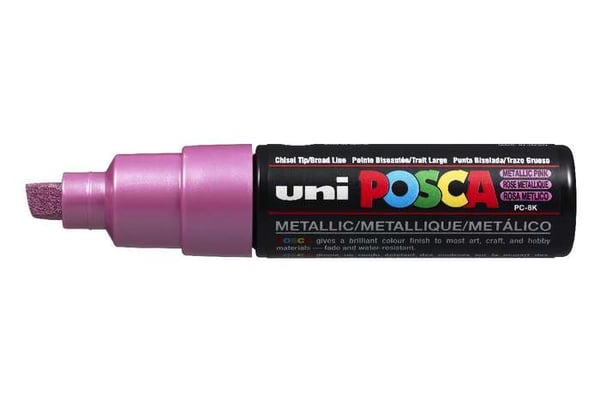 POSCA uni PC-8K märkpennor 1 styck Mejselspets Rosa