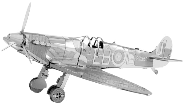 Metal Earth Supermarine Spitfire Luftfarkostmodell med fast vinge Monteringssats