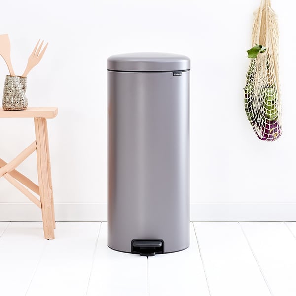 Brabantia Pedal Bin newIcon Rund Platin