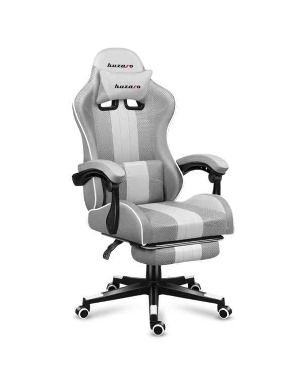 Miniatyrbillede 1 af 16: Huzaro FORCE 4.7 PC gamingstol Spand (vugge) sæde Grå