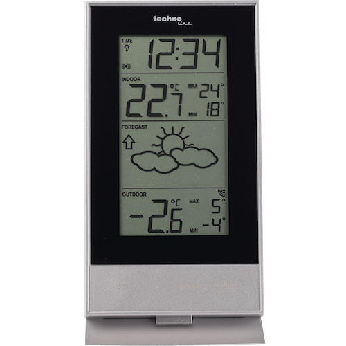 Technoline WS 9910 digital vejrstation Sort, Sølv LCD Batteri