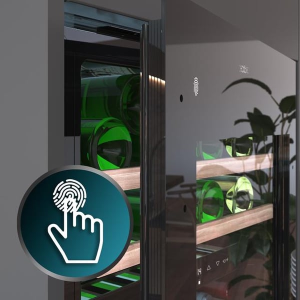 Miniatyrbillede 8 af 8: Cecotec GrandSommelier Duo 36000 Vin køleboks Indbygget Sort 36 flaske(r)
