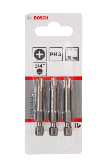 Bosch 2 607 001 531 skruetrækker bit 3 stk
