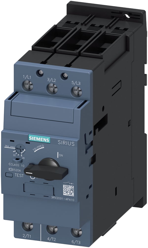 Miniatyrbillede 1 af 6: Siemens 3RV2031-4PA10 kredsløbsafbryder 3P