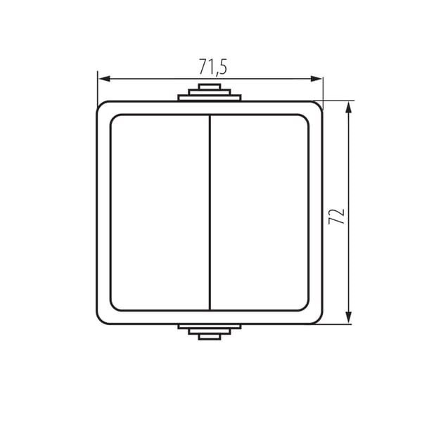 Miniatyrbillede 2 af 2: Kanlux Skrueforbinder 10AX 250V sort (25351)