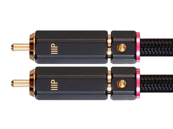 Monoprice Onix Series lydkabel 0,9 m 2 x RCA Sort