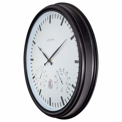 NeXtime Sunflower Mekanisk ur Rund Sort