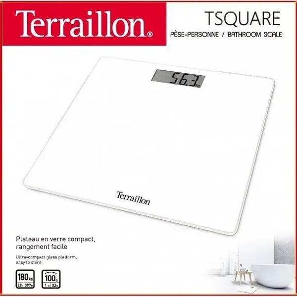 Terraillon Tsquare Torg Vit Elektronisk personvåg