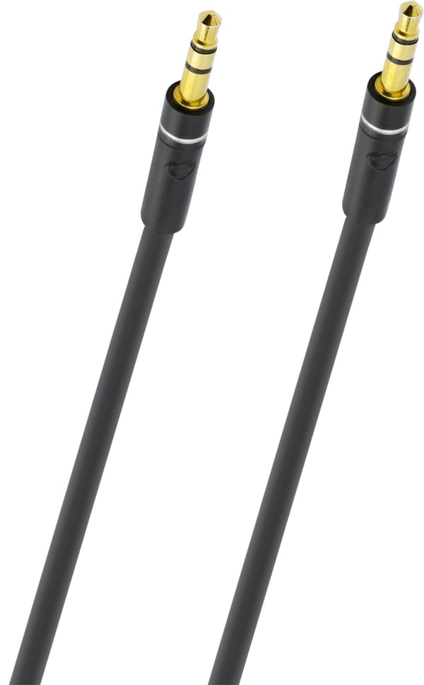 OEHLBACH D1C33181 lydkabel 0,5 m 3.5mm Sort