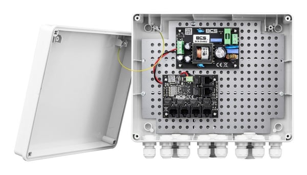 Pikkukuva 5 / 6: BCS BCS-IP4/Z/E-S verkkokytkin Hallitsematon Fast Ethernet (10/100) Power over Ethernet -tuki Harmaa
