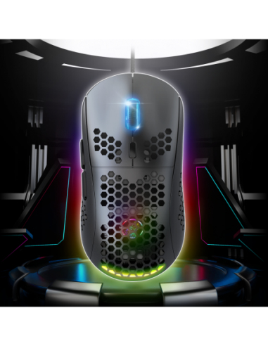Spirit of Gamer PRO-M4 DARK mus Spil Højre hånd USB Type-A Optisk 12800 dpi