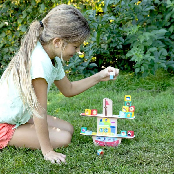 SES Creative Wooden balance boat Tasapainopeli