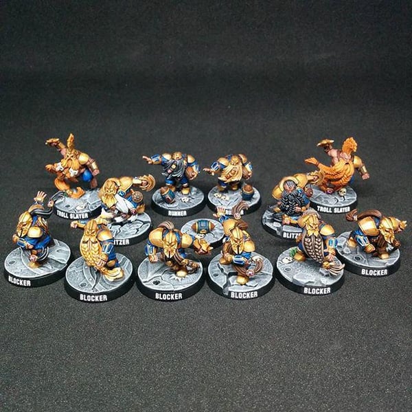 Games Workshop The Dwarf Giants Dwarf Blood Bowl Team