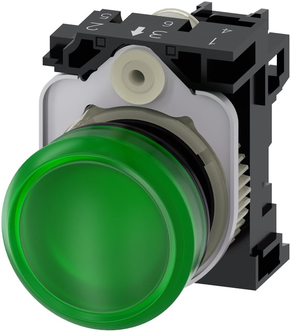 Siemens Leuchtmelder grün Linse glatt 3SU1102-6AA
