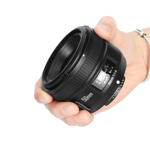 Yongnuo YN-50mm F1.8 Lins med fast fokus Svart