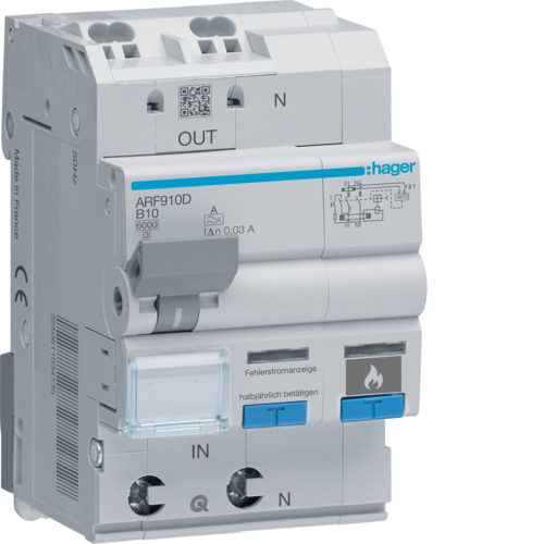 Hager ARF910D kredsløbsafbryder 2 3 modul(er)