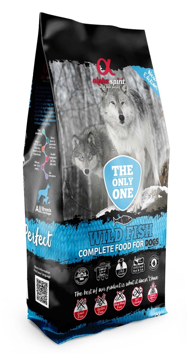 Alpha Spirit 8436586310295 tørfoder til hund 12 kg Voksen Fisk