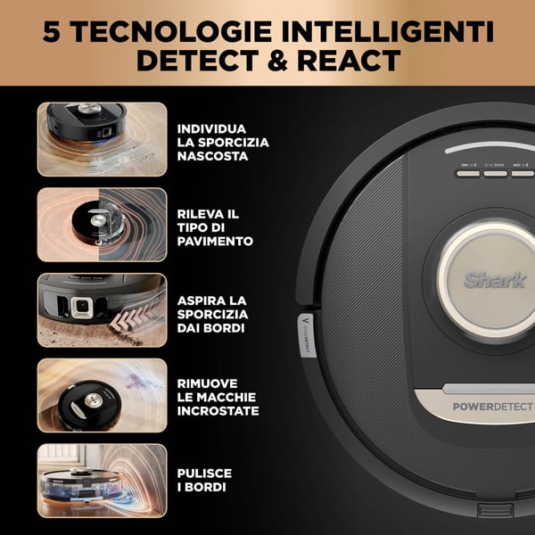Miniatyrbillede 3 af 17: Shark PowerDetect NeverTouch Pro 2-in-1 Saug Sort, Stenfarve