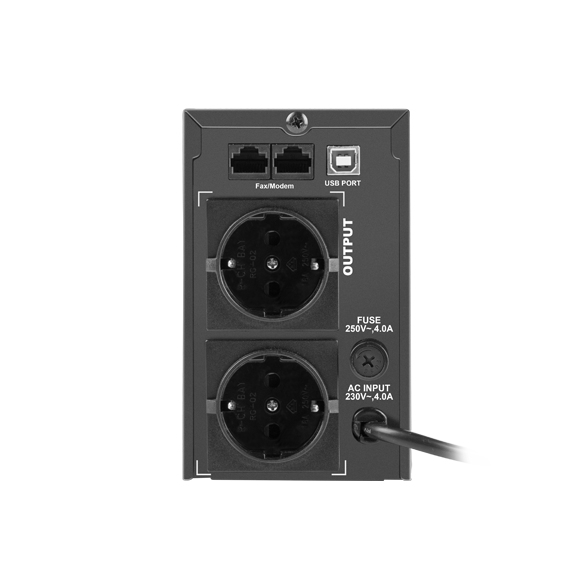 Armac O/850F/LCD UPS-enhed Interaktivt indgangsstik 0,85 kVA 450 W 2 AC stikkontakt(er)
