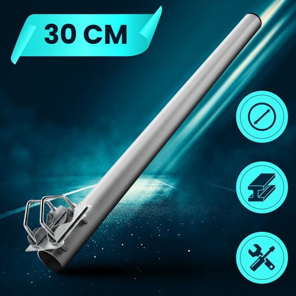 Pikkukuva 3 / 8: Extralink C250 BALCONY HANDLE WITH U-BOLTS M8