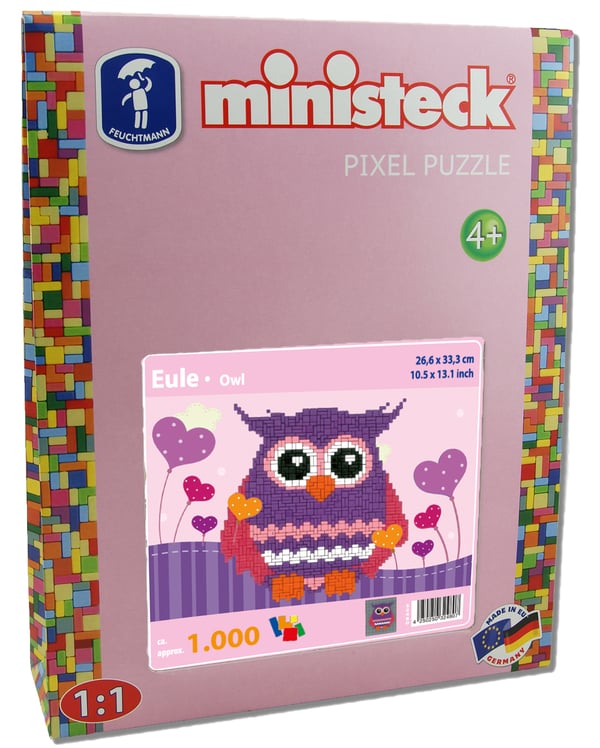 Ministeck 3 Owls Sorted - XL Box - 1000pcs