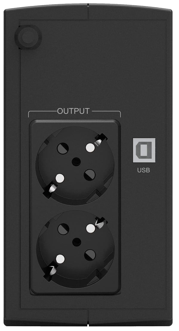 PowerWalker Basic VI 650 SB UPS-enhed Interaktivt indgangsstik 0,65 kVA 360 W 2 AC stikkontakt(er)