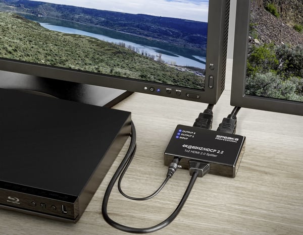 Miniatyrbillede 12 af 12: SpeaKa Professional SP-9443508 video-splitter HDMI 2x HDMI