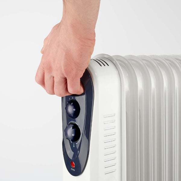 Nedis HTOI30WT7 varmeapparat Indendørs Hvid 1500 W Olie elektrisk områdevarmer