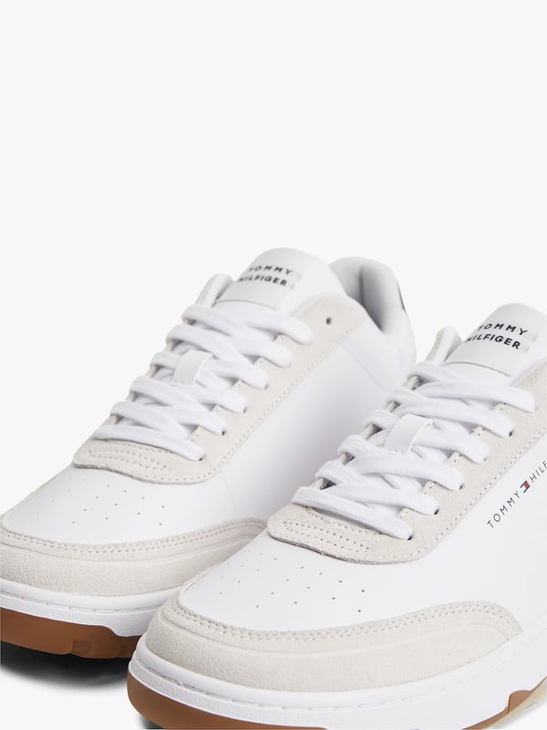 Tommy Hilfiger 8721386433641 mode sneakers Hanstik Hvid, Rød