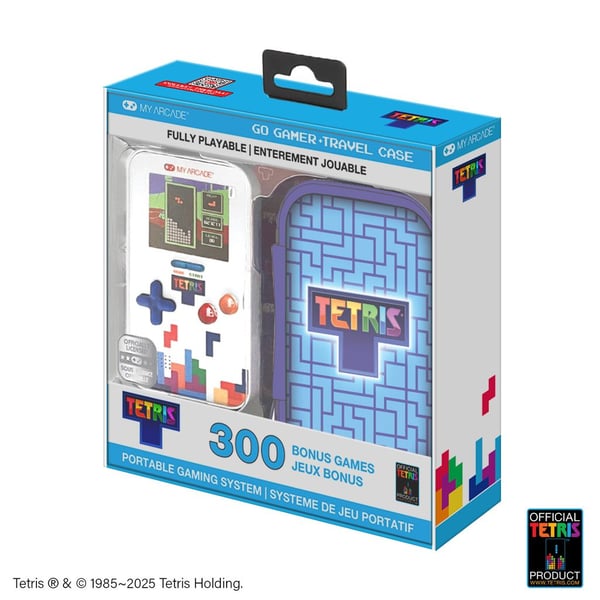 My Arcade Go Gamer + Travel Case Tetris (New Version) bärbara spelkonsoller 6,35 cm (2.5") Vit