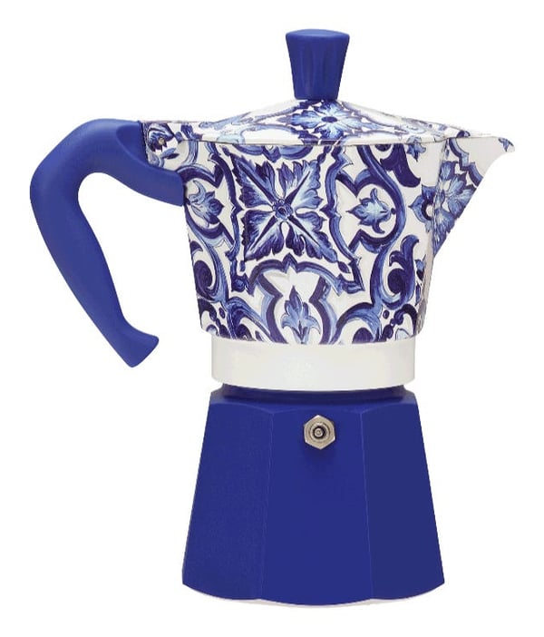 Miniatyrbillede 1 af 4: Bialetti Dolce&Gabbana Moka gryde Blå, Hvid