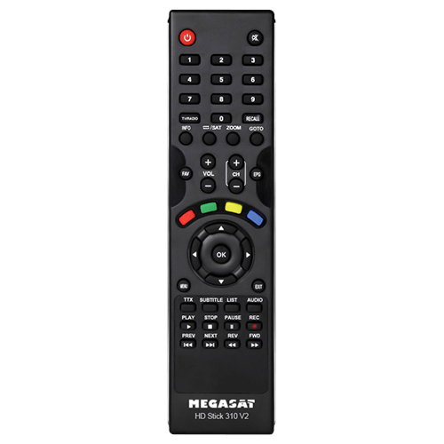 Megasat HD Stick 310 V2 Satellit Fuld HD Sort