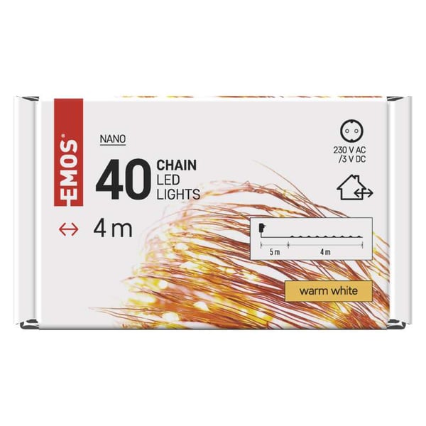 Emos ZY1910T kædelys 4 m 40 Lampe( r) LED